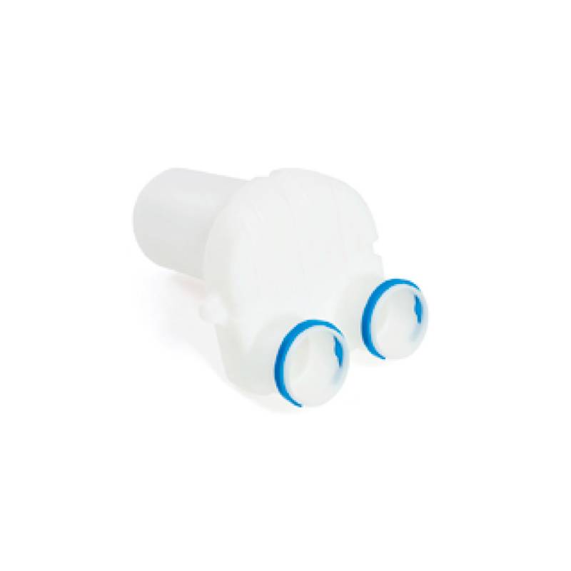 T&Eacute; DE RACCORDEMENT DROIT 2x &Oslash;75mm pour VMC DOUBLE FLUX