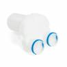 T&Eacute; DE RACCORDEMENT DROIT 2x &Oslash;75mm pour VMC DOUBLE FLUX