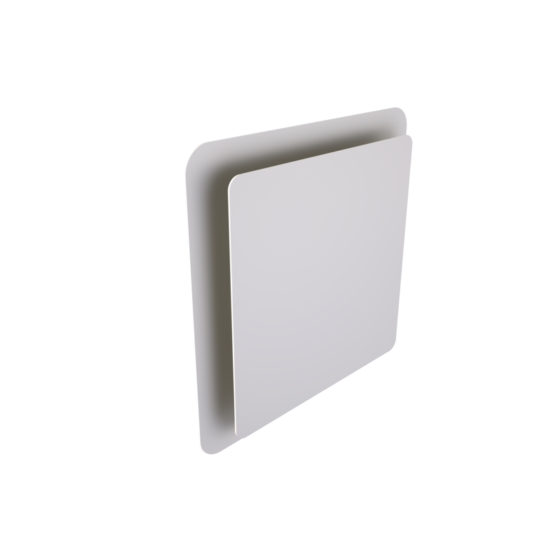 Bouche de ventilation murale ou plafond avec façade aimantée